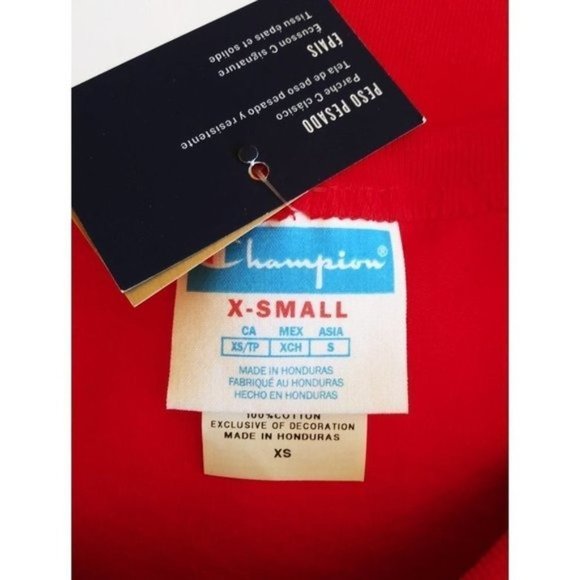 𝅺Men's‎ Champion Heritage Heavyweight Signature C Patch T-Shirt XS NWT - Picture 3 of 6